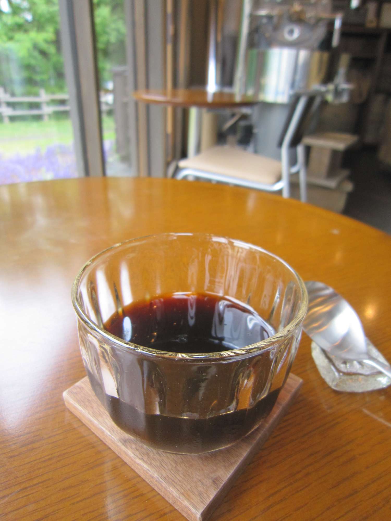 夏のデザート コーヒー屋のコーヒーゼリー - - -