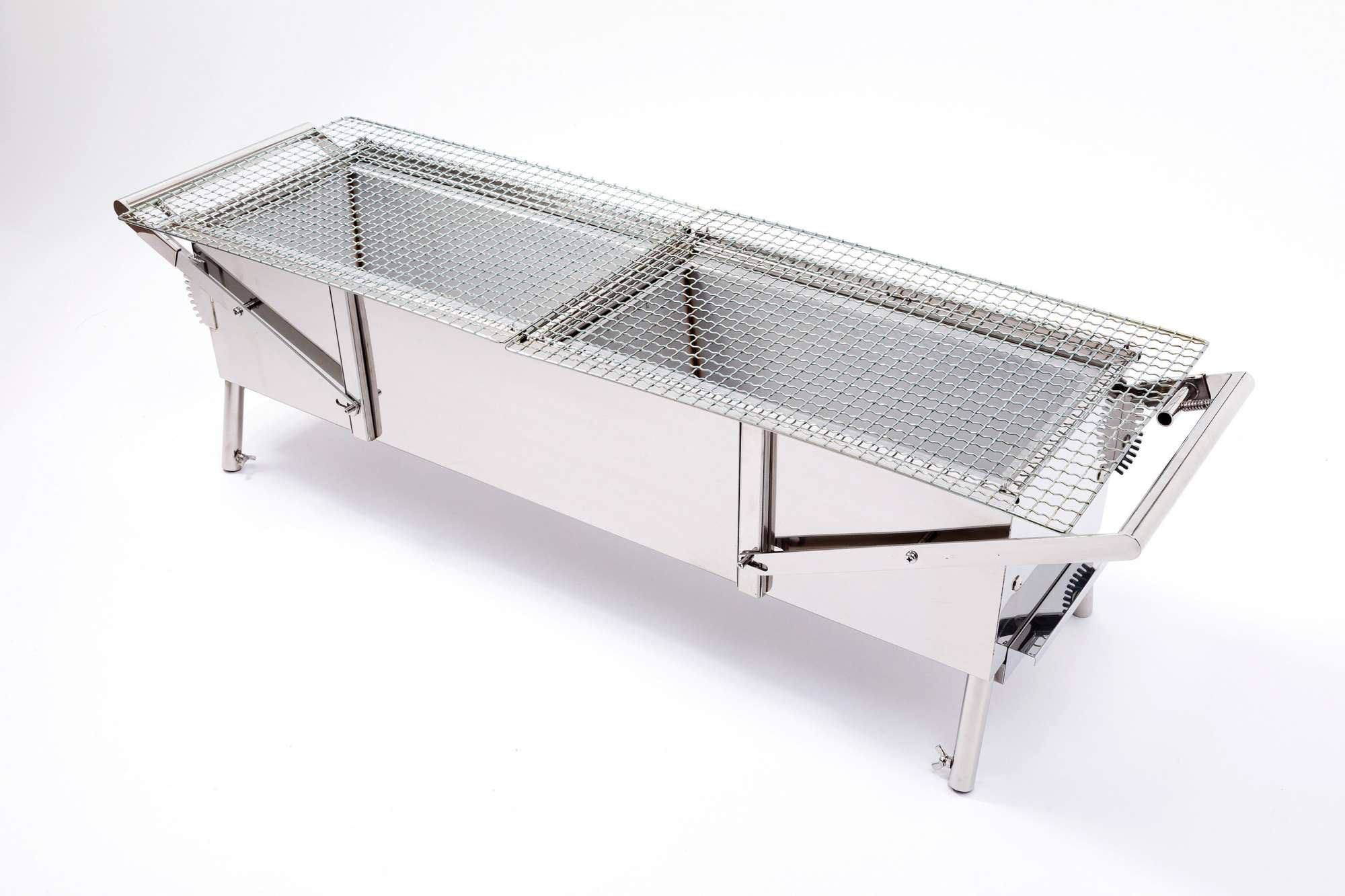  - 脚は脱着式で、外すと高さ270cmの焼き台として使えます。 -  - 