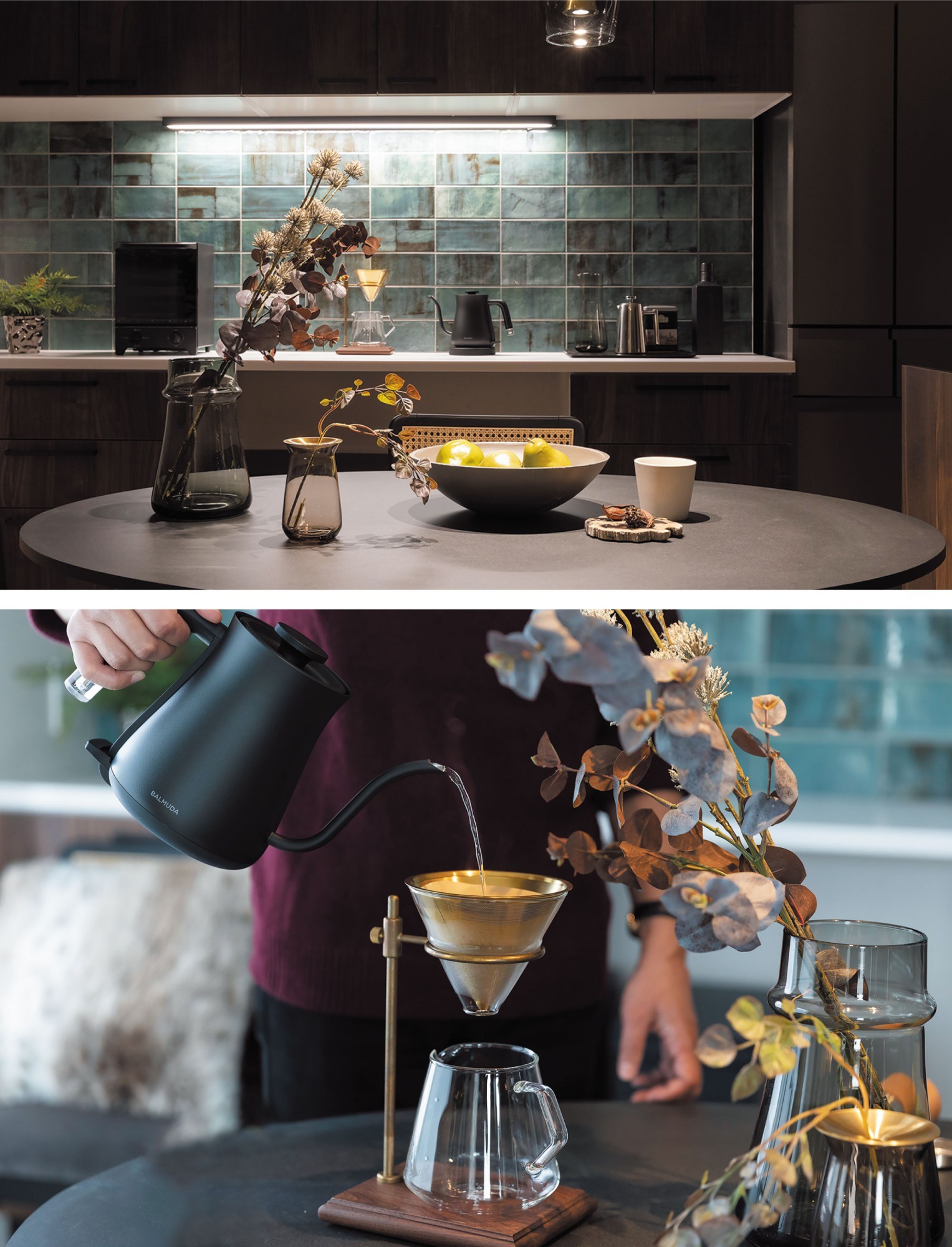 休日は 自宅のキッチンで、ちょっと贅沢に。 - ダイニング:料理やお酒をちょっと贅沢に。タイルや木の温もり、こだわりの照明で、カフェのような非日常を自宅で。 - -