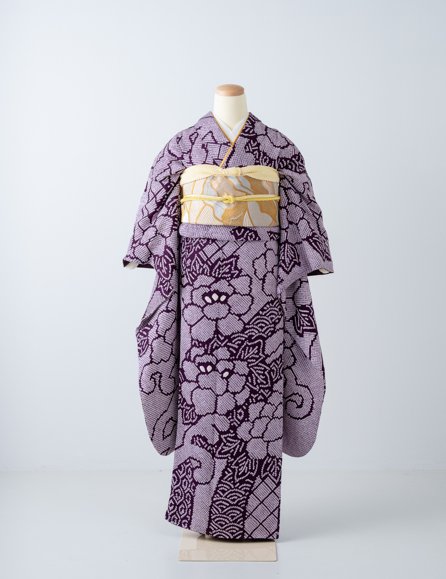 牡丹［F-PL003］ - 牡丹や波頭 総絞りの振袖