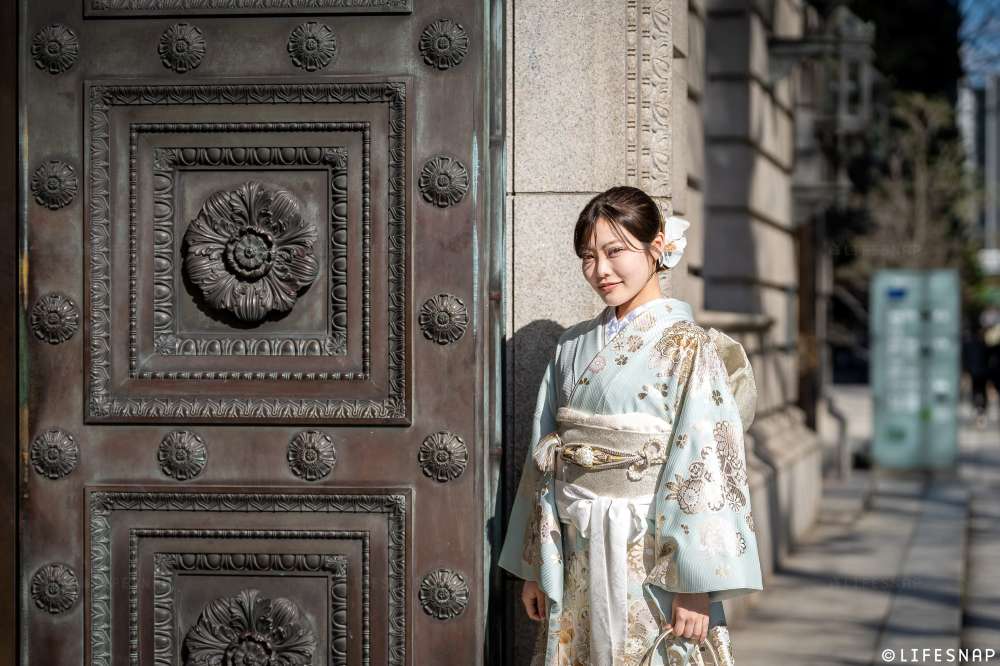 成人式前撮り・後撮りロケーション撮影@東京駅丸ノ内周辺／東京都／千代田区