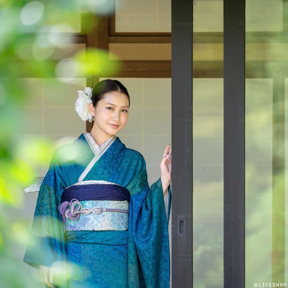 成人式前撮り・後撮りロケーション撮影@肥後細川庭園／東京都／文京区 - 