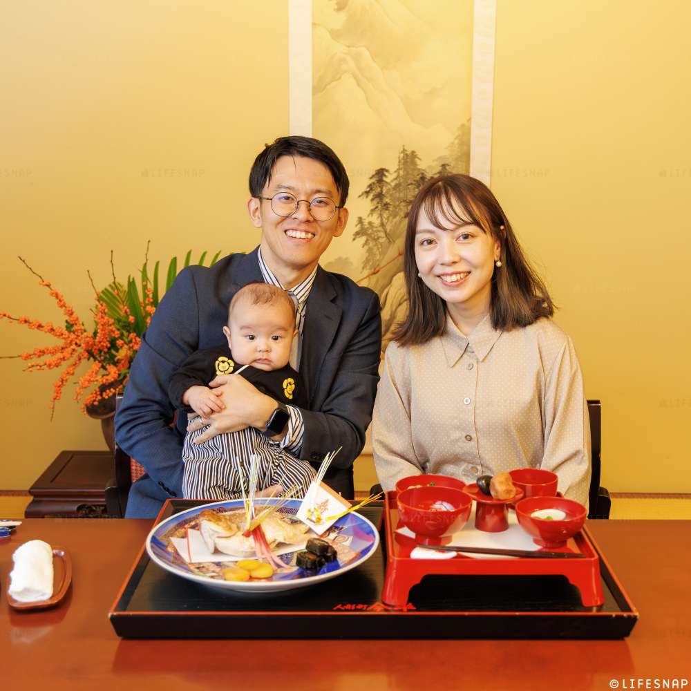 お宮参りとお食い初めの出張撮影@水天宮／東京都／中央区 - 