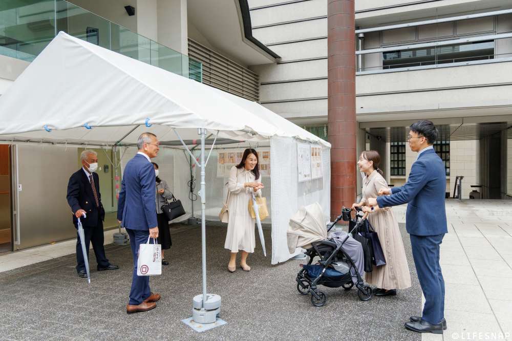 お宮参りとお食い初めの出張撮影@水天宮／東京都／中央区