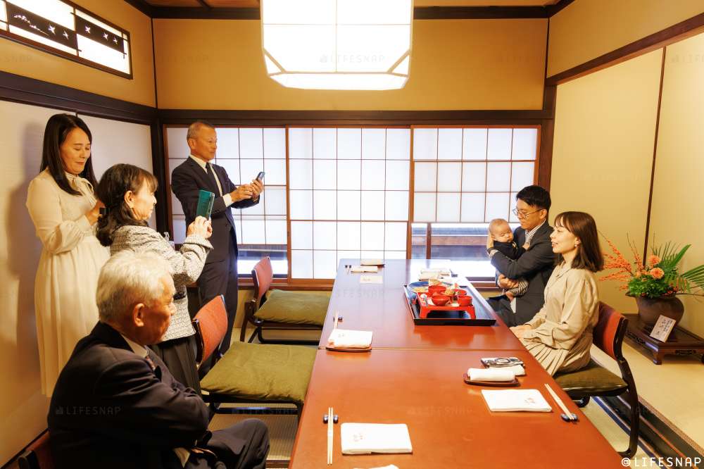 お宮参りとお食い初めの出張撮影@水天宮／東京都／中央区