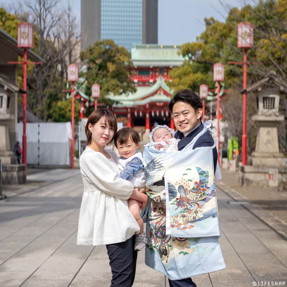 お宮参りの出張撮影@富岡八幡宮／東京都／江東区 - 