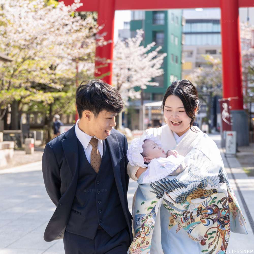  お宮参りの出張撮影@富岡八幡宮／東京都／江東区 - 