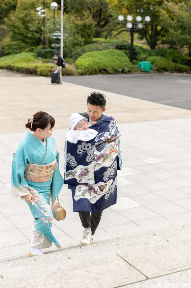初参りとお食い初めの出張撮影@増上寺／東京都／港区