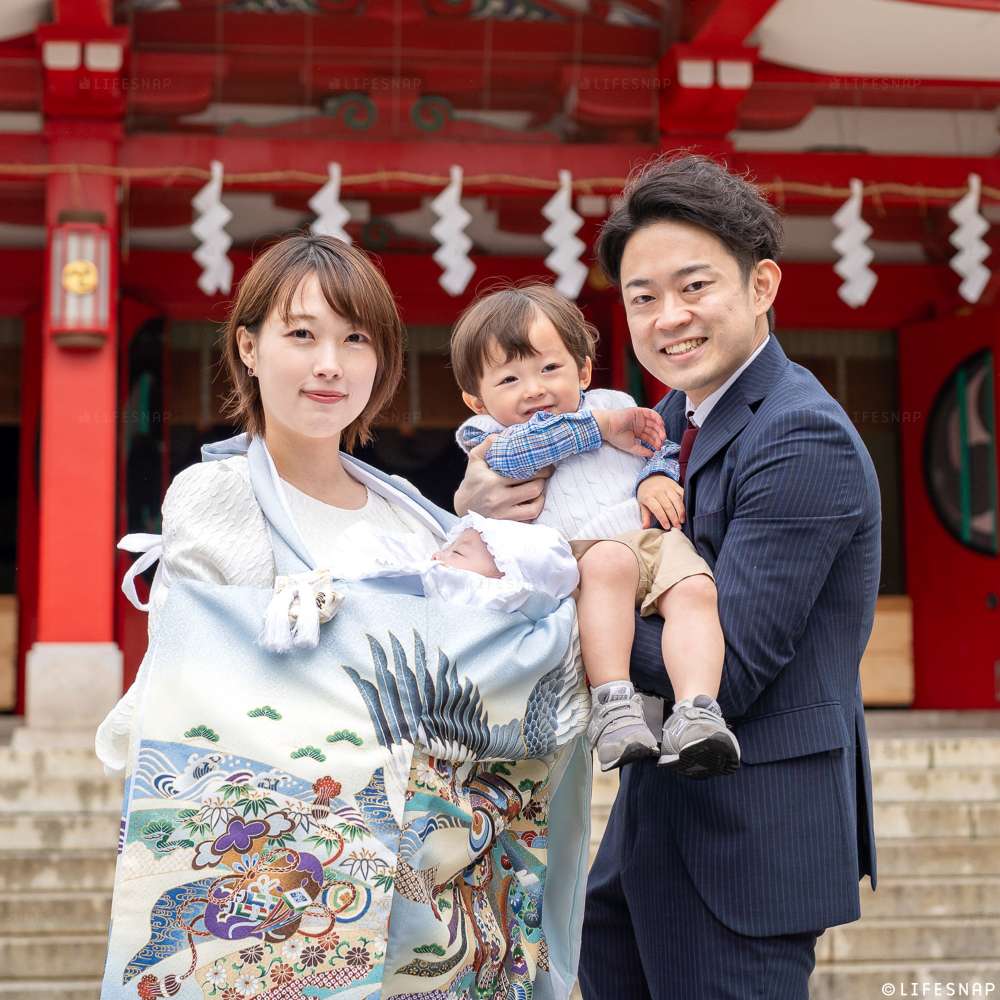 お宮参りの出張撮影@富岡八幡宮／東京都／江東区 - 