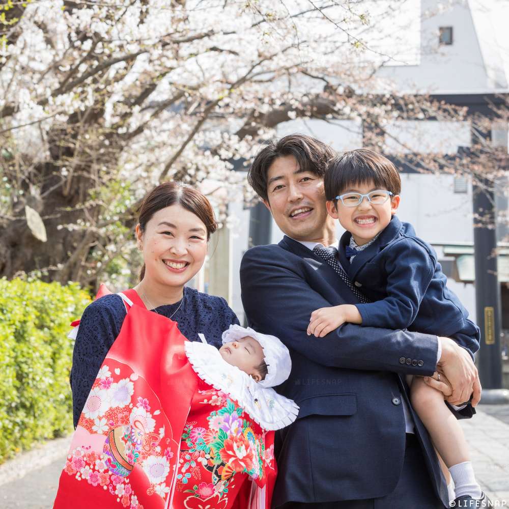 お宮参りの出張撮影@松陰神社／東京都／世田谷区 - 