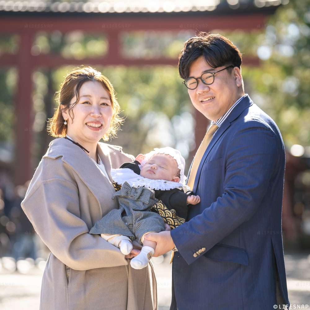 お宮参りとお食い初めの出張撮影@武蔵一宮 氷川神社／埼玉県／さいたま市大宮区 - 