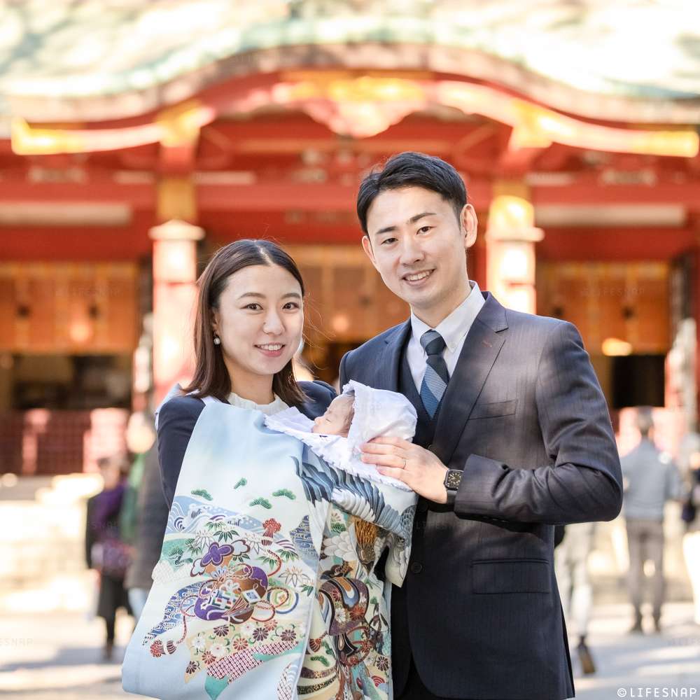 お宮参りの出張撮影@世田谷八幡宮／東京都／世田谷区 - 
