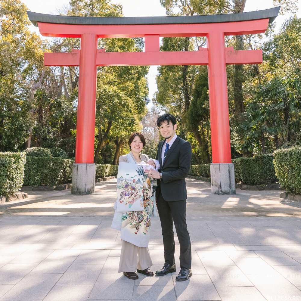 お宮参りの出張撮影@井草八幡宮／東京都／杉並区 - 