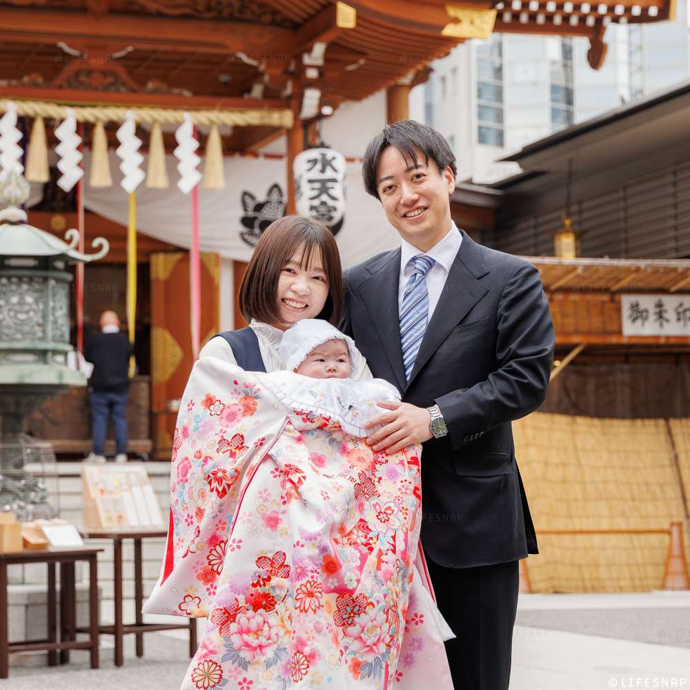 お宮参りとお食い初めの出張撮影@水天宮／東京都／中央区 - 