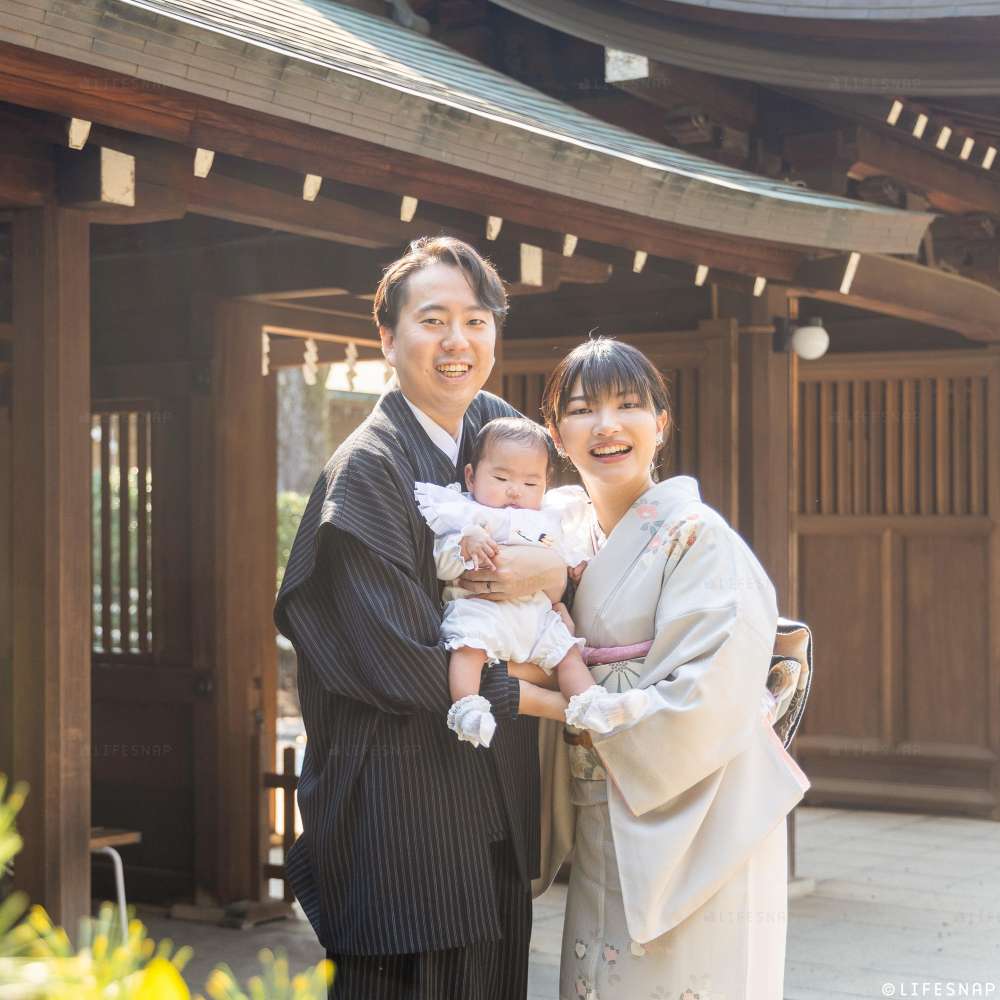 お宮参りの出張撮影@井草八幡宮／東京都／杉並区 - 