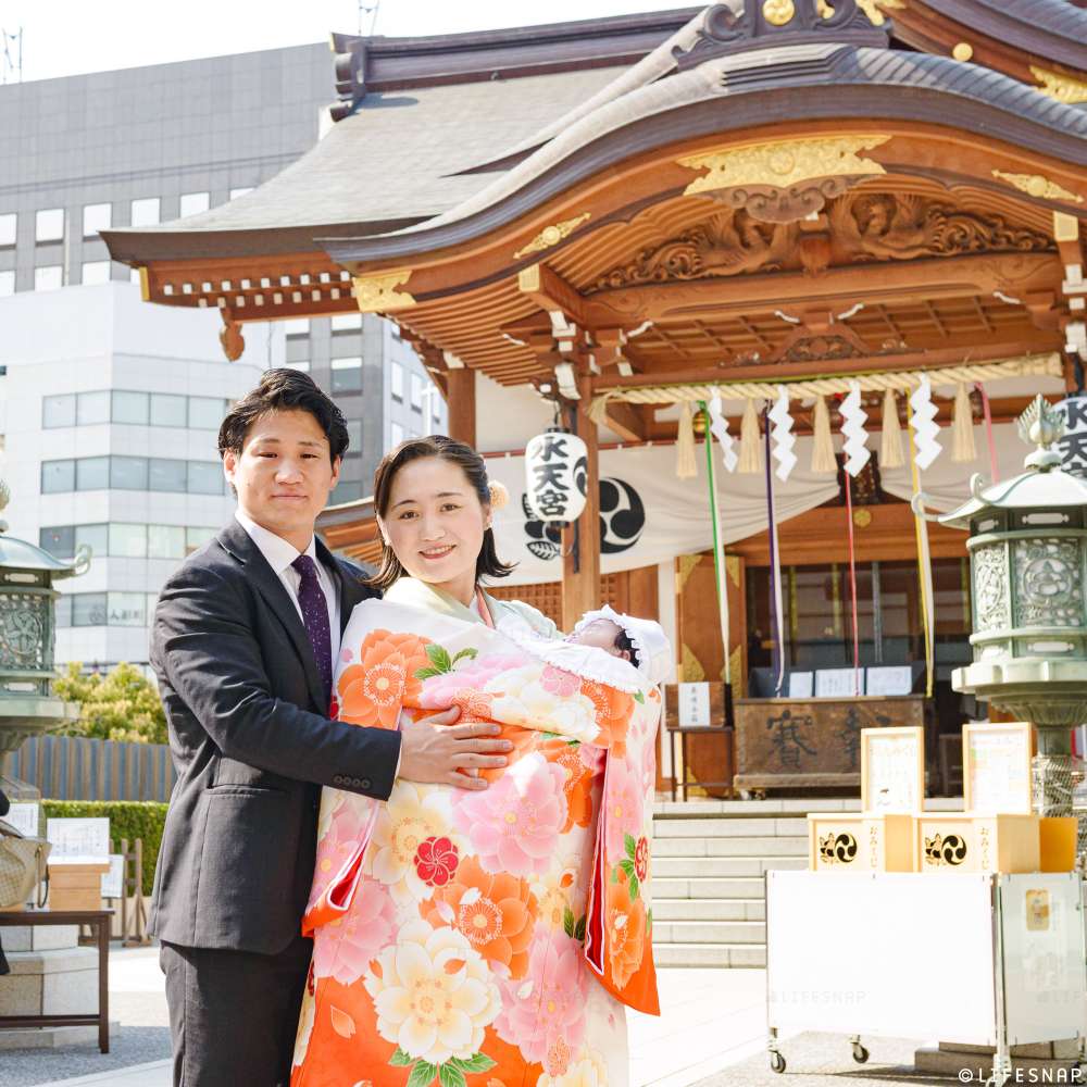 お宮参りの出張撮影@水天宮／東京都／中央区 - 