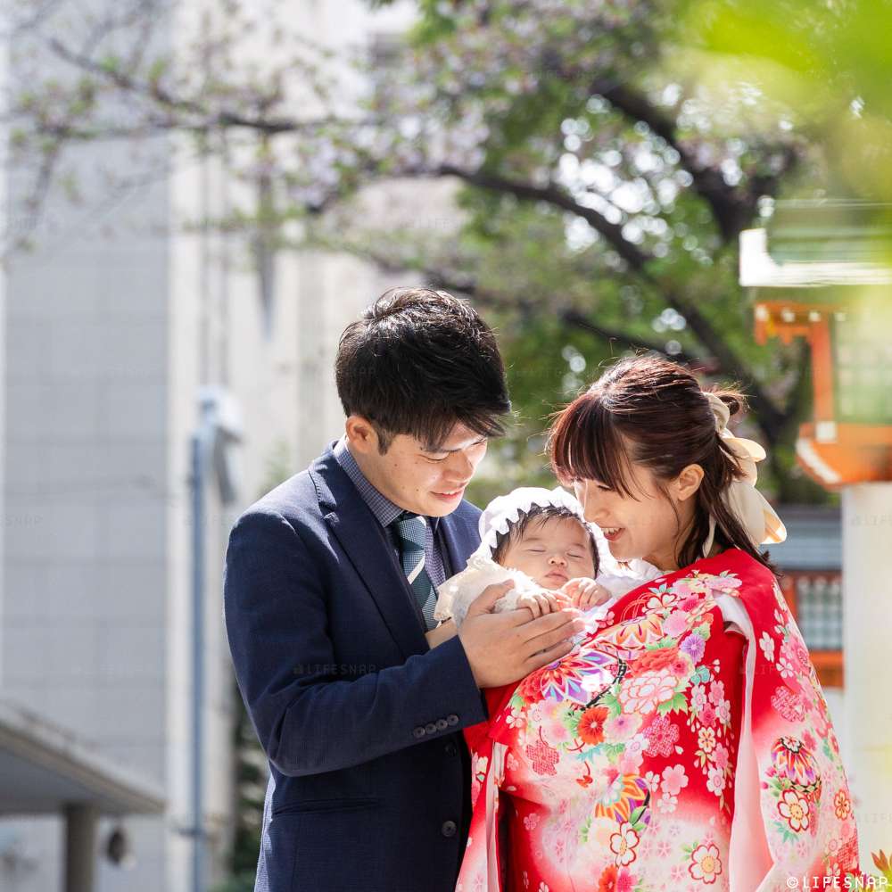 お宮参りの出張撮影@水天宮／東京都／中央区 - 