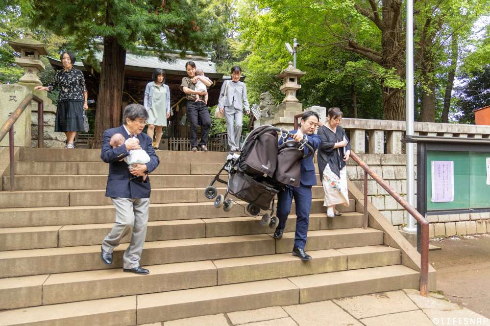 お宮参りの出張撮影@碑文谷八幡宮／東京都／目黒区