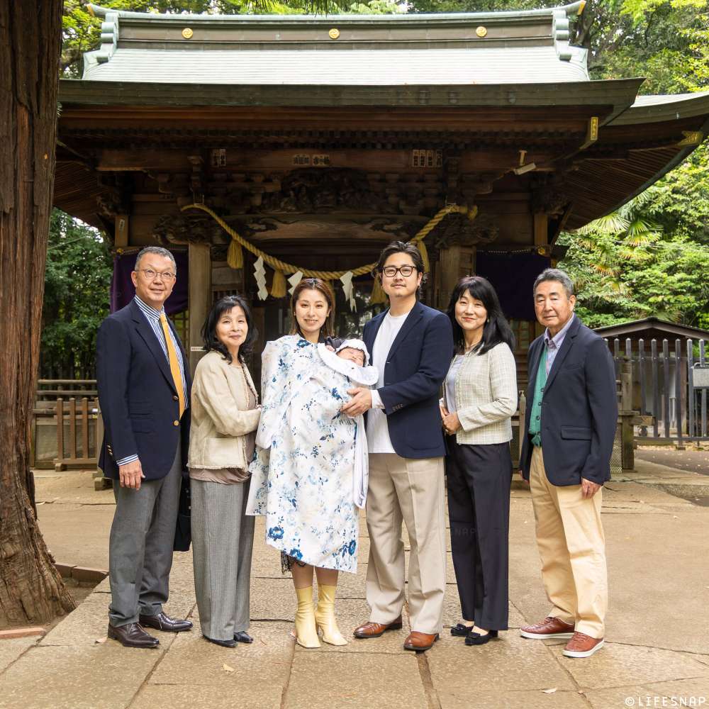 お宮参りの出張撮影@碑文谷八幡宮／東京都／目黒区 - 