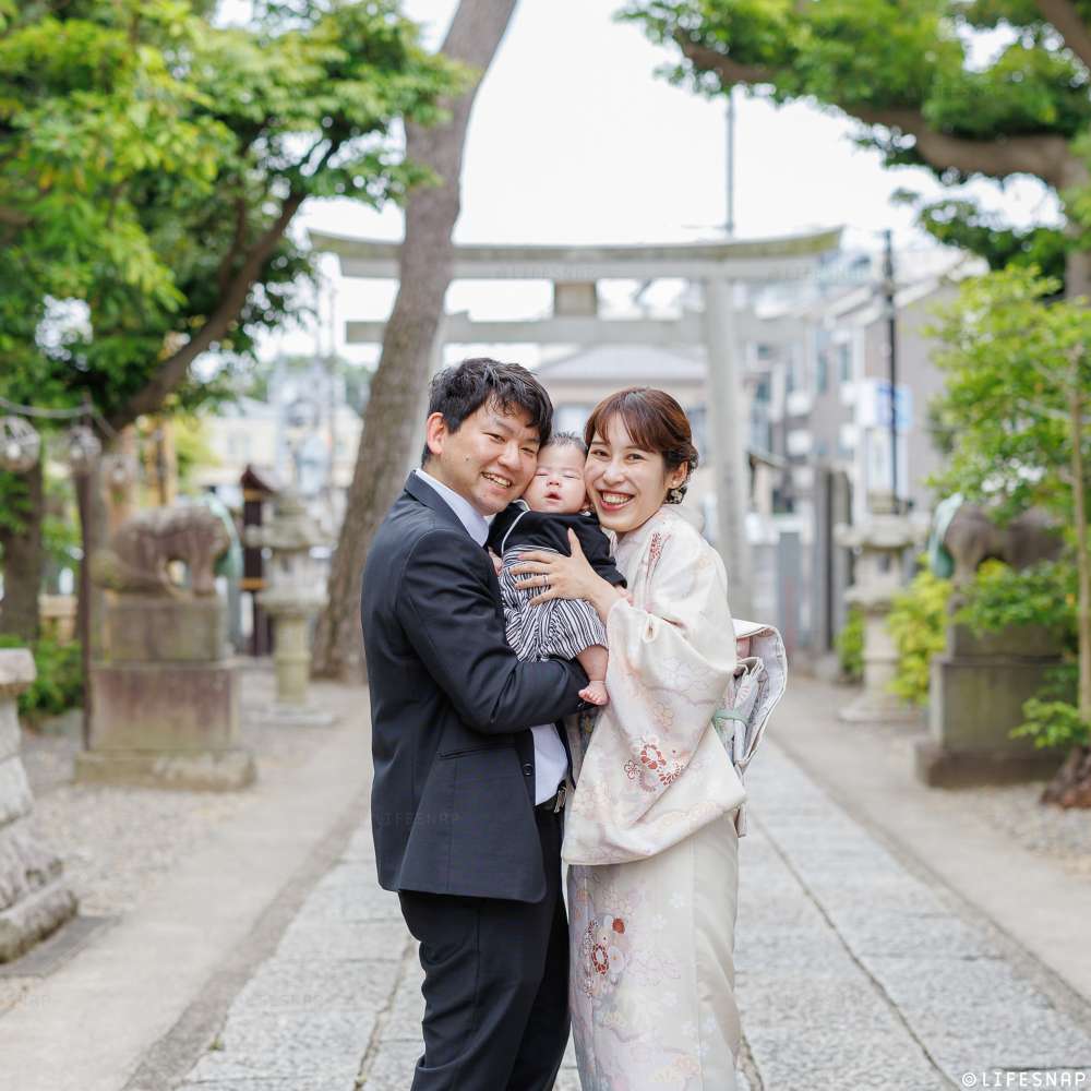 お宮参りの出張撮影@菊田神社／千葉県／習志野市 - 