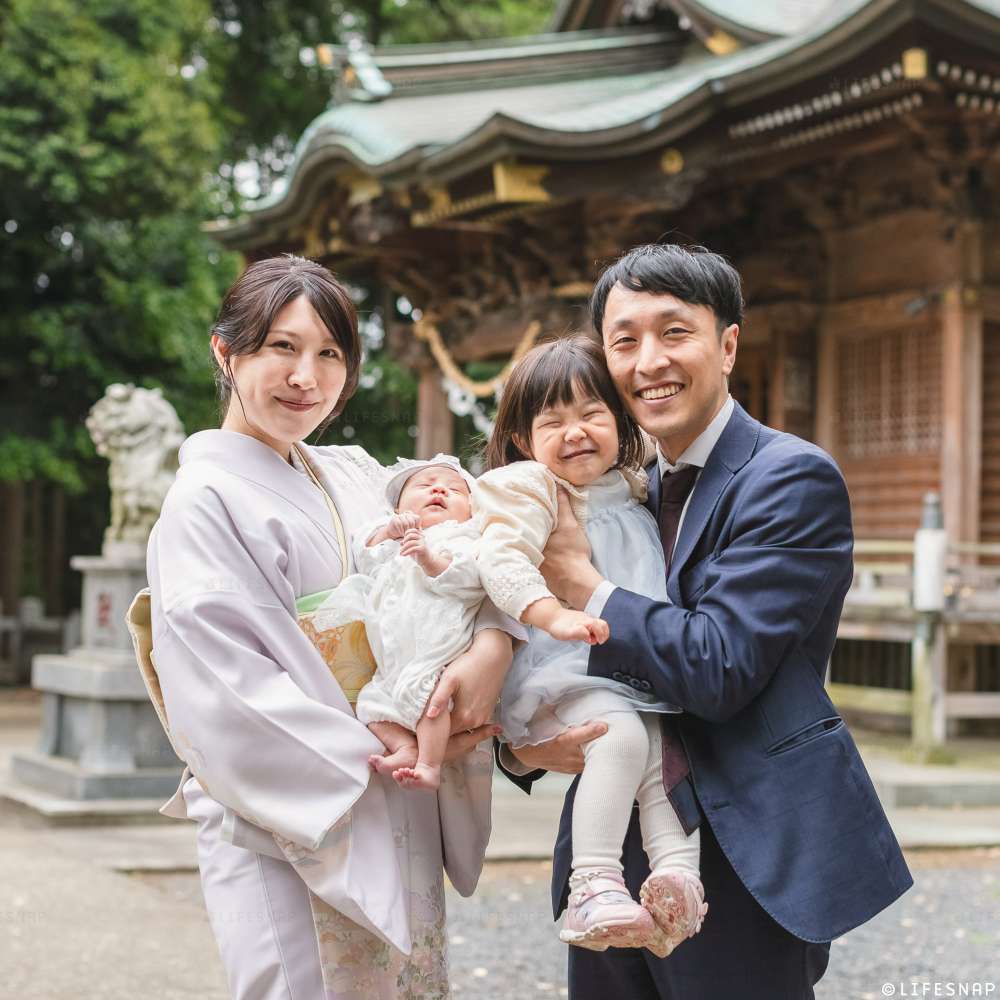 お宮参りの出張撮影@諏訪神社／神奈川県／大和市 - 