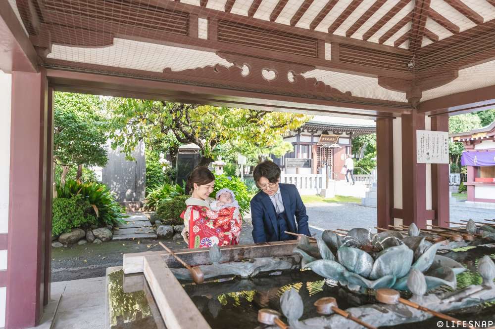 お宮参りの出張撮影@川崎大師 平間寺／神奈川県／川崎市川崎区