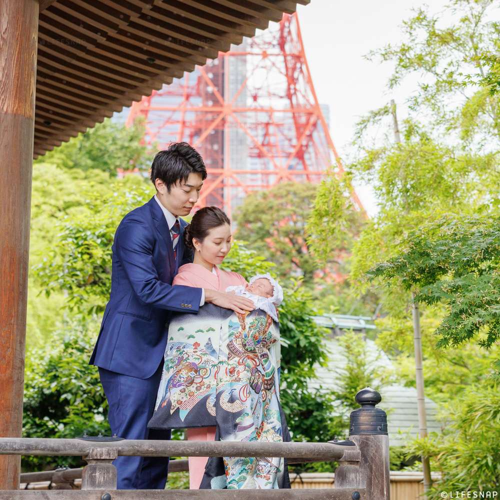 お宮参りの出張撮影@増上寺／東京都／港区 - 