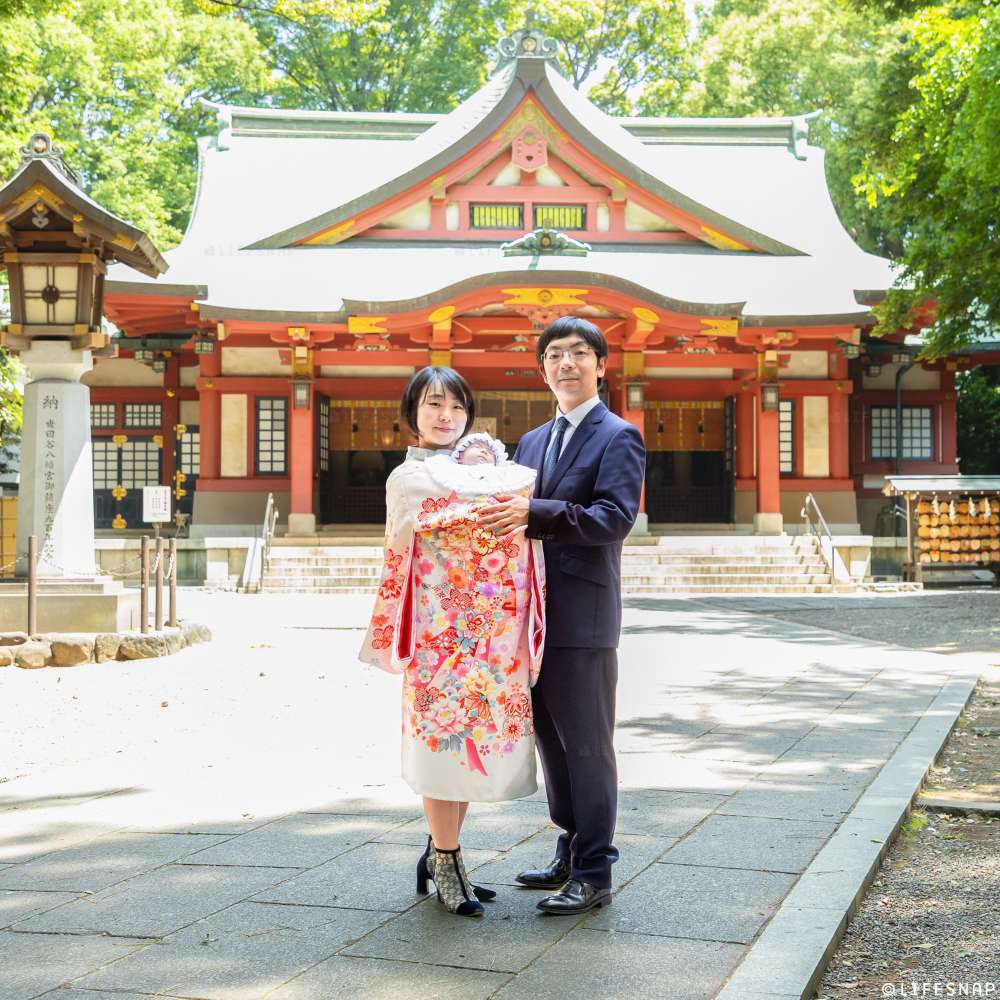 お宮参りの出張撮影@世田谷八幡宮／東京都／世田谷区 - 