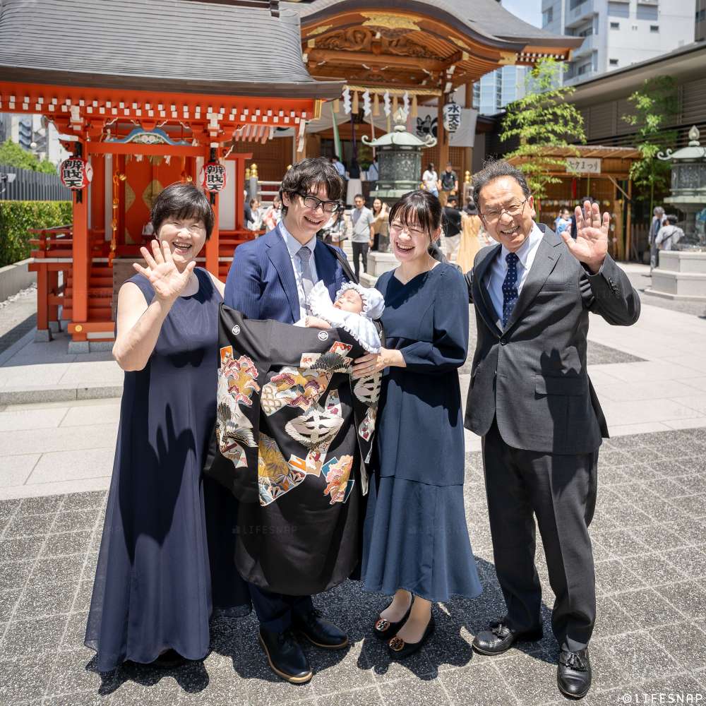 お宮参りの出張撮影@水天宮／東京都／中央区 - 