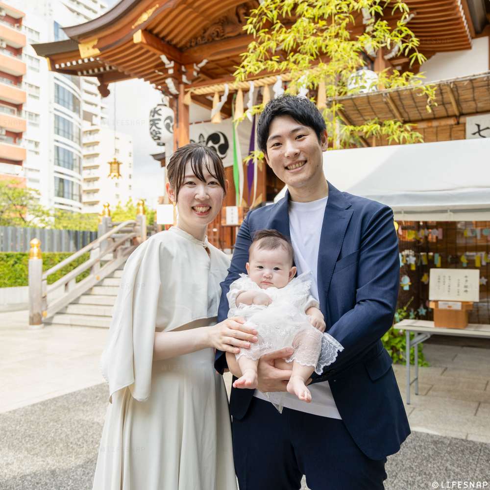 お宮参りの出張撮影@水天宮／東京都／中央区 - 