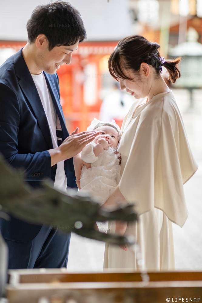 お宮参りの出張撮影@水天宮／東京都／中央区