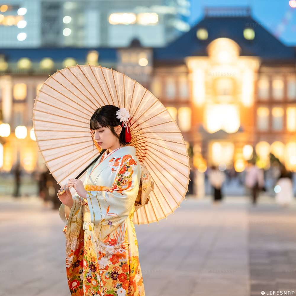 成人式前撮り・後撮りロケーション撮影@東京駅丸ノ内周辺／東京都／千代田区 - 
