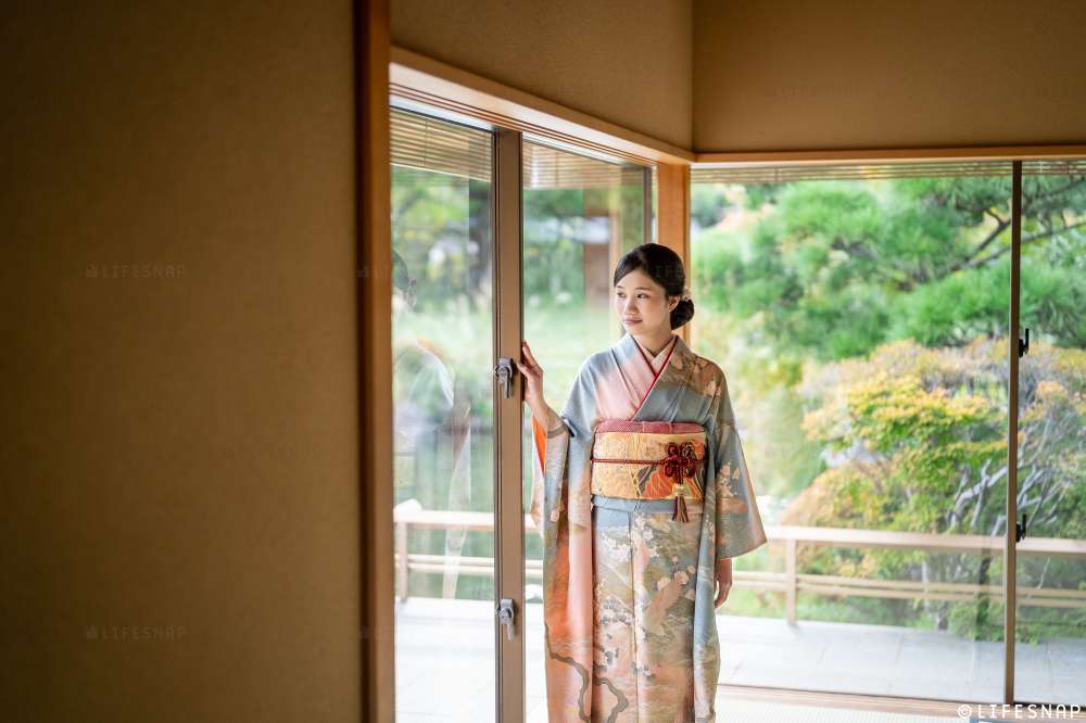 成人式前撮り・後撮りロケーション撮影@平成庭園・源心庵／東京都／江戸川区
