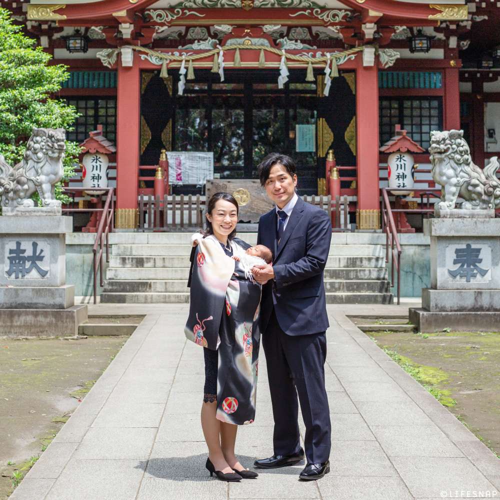 お宮参りの出張撮影@氷川神社（東中野）／東京都／中野区