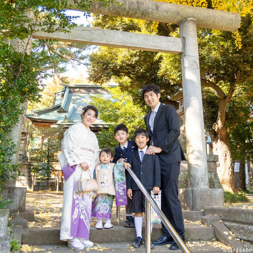 七五三の出張撮影@氷川神社（上高田）／東京都／中野区