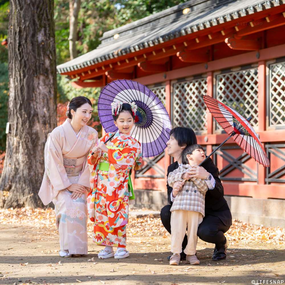 七五三の出張撮影@根津神社／東京都／文京区 - 