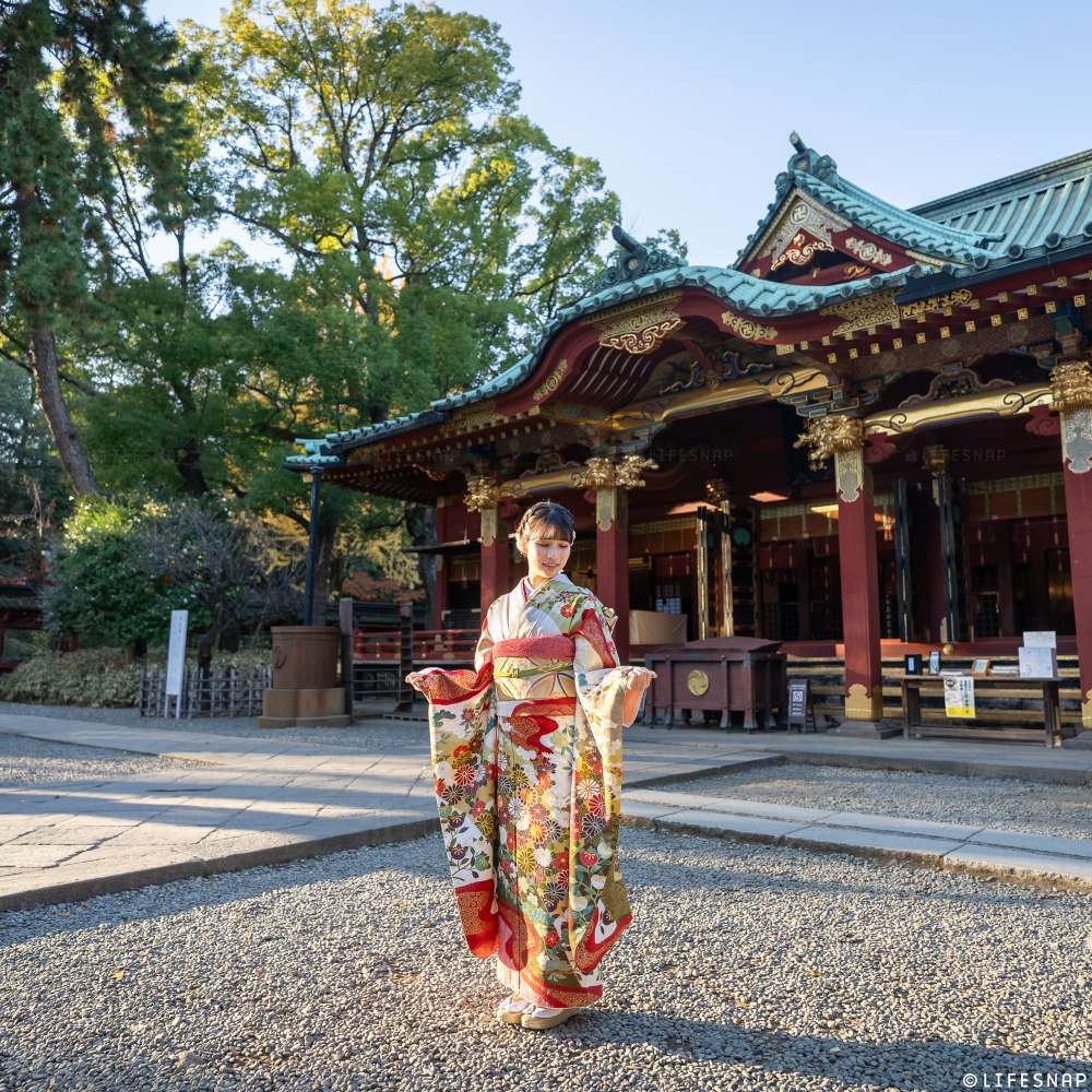 成人式前撮り・後撮りロケーション撮影@根津神社／東京都／文京区 - 