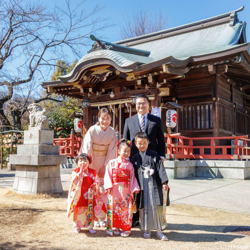 七五三の出張撮影@三谷八幡神社／東京都／品川区 - 