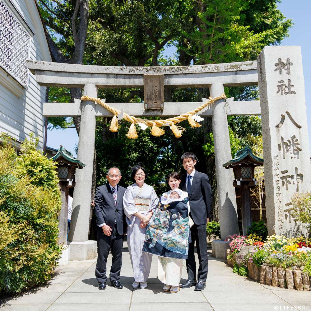 お宮参りの出張撮影@戸越八幡神社／東京都／品川区 - 