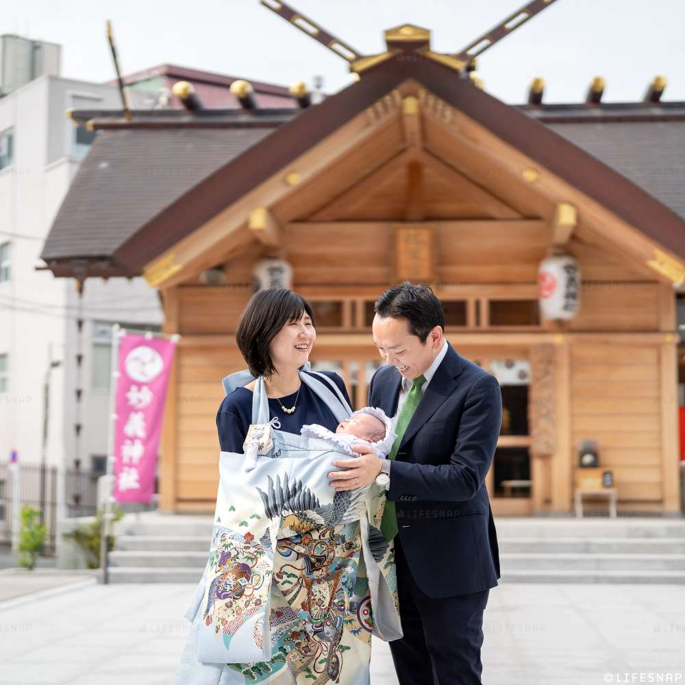 お宮参りの出張撮影@妙義神社／東京都／豊島区 - 