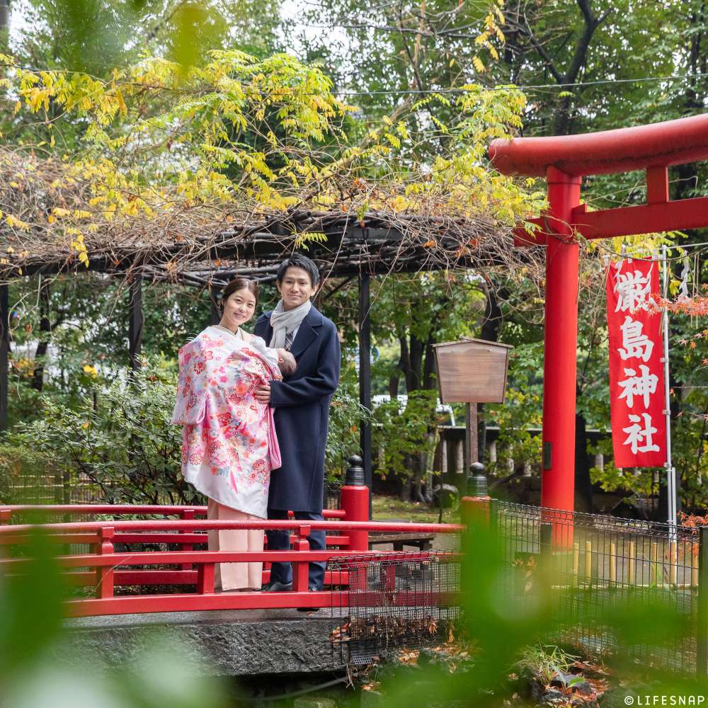 お宮参りの出張撮影@世田谷八幡宮／東京都／世田谷区 - 