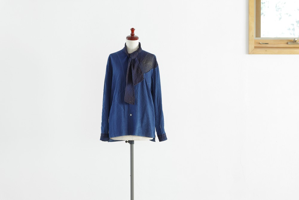 INDIGO COTTON SHIRT - 