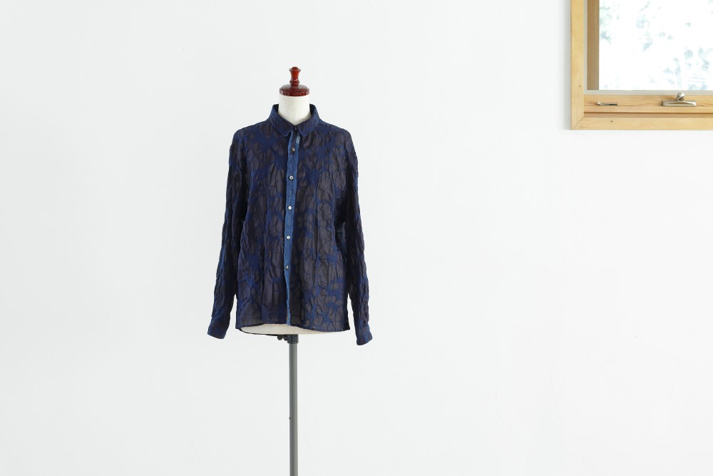 INDIGO COTTON SHIRT - 