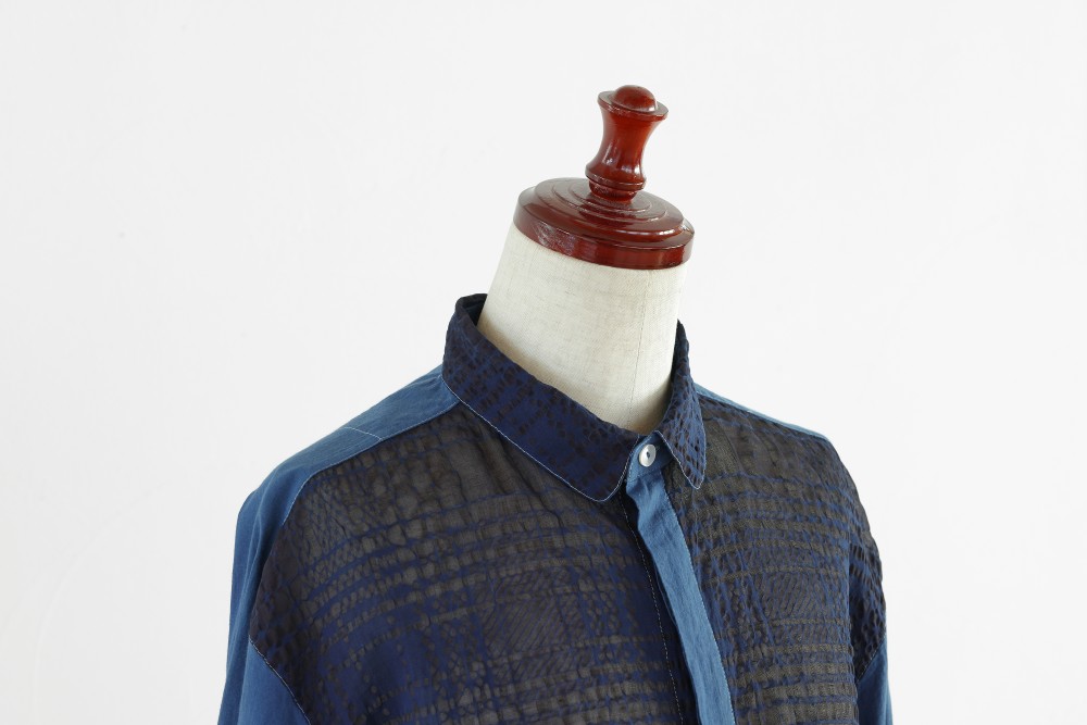 INDIGO COTTON SHIRT