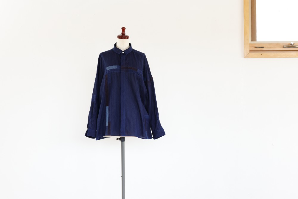 INDIGO COTTON SHIRT - 