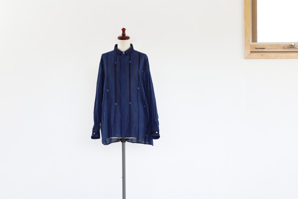 INDIGO COTTON SHIRT - 