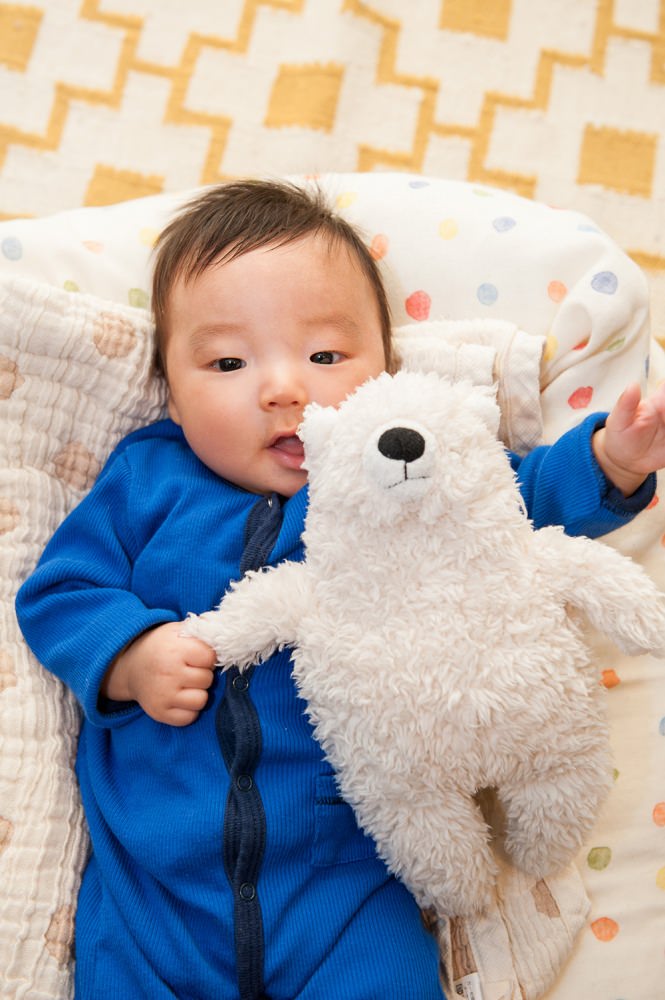 - 「ちゃんとカメラを見るんだよー」 なんて ぬいぐるみに おしえてあげているみたい とっても可愛い2ショットが 撮れました - -