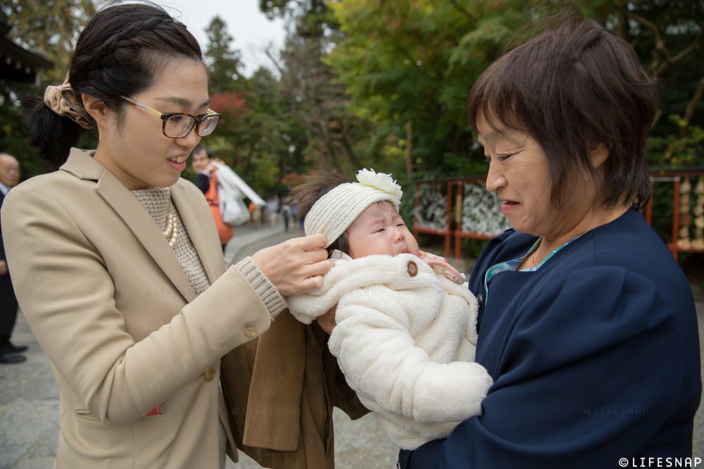 - とってもかわいらしいヘアバンドをつけてもらって - -