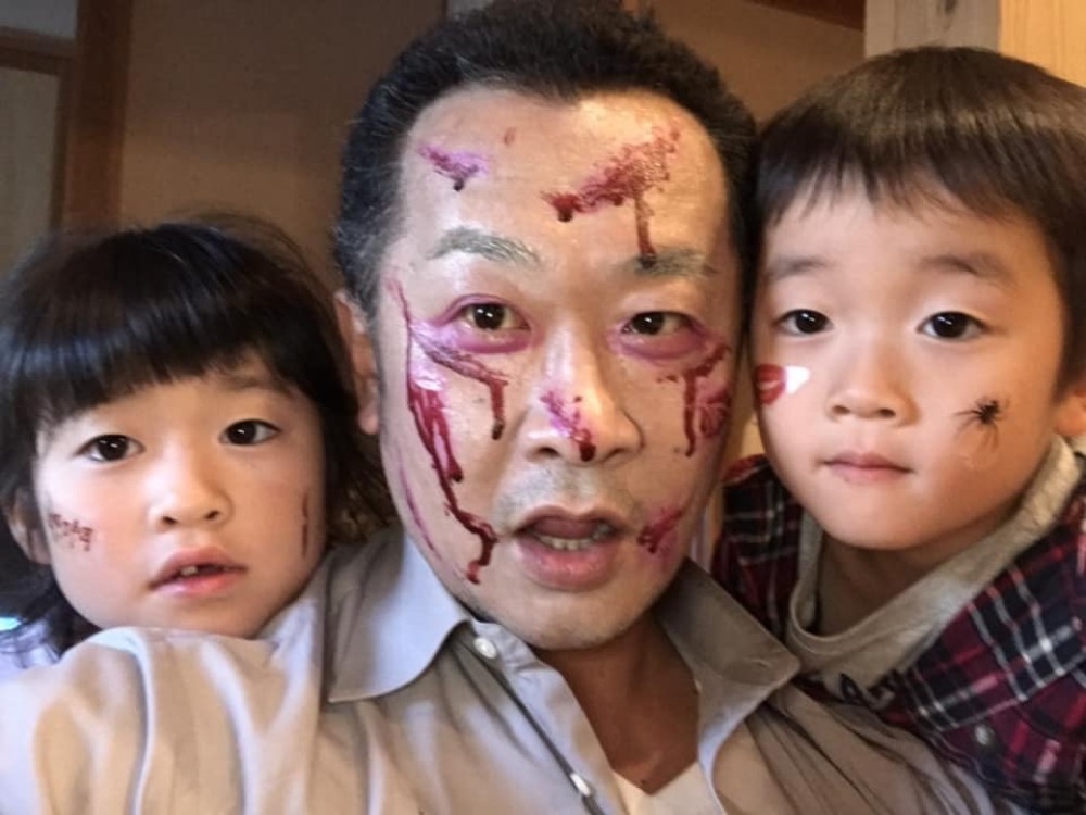 家族でフェイスペイントしてみました。 -  -  - 