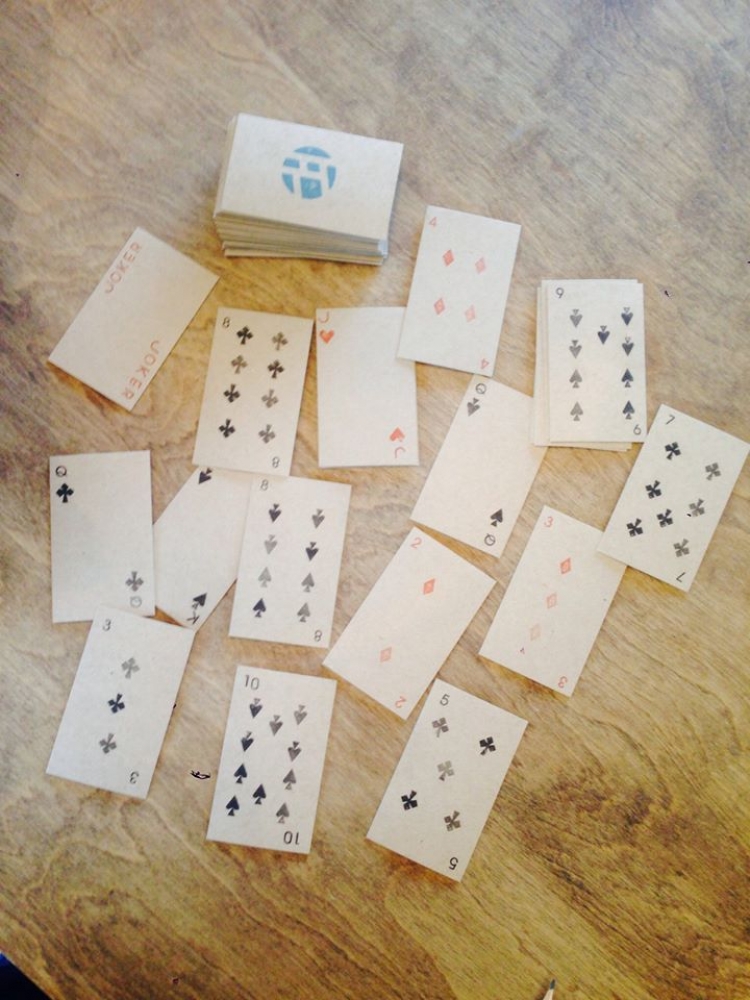 昼休憩。名刺を作ろうと思って